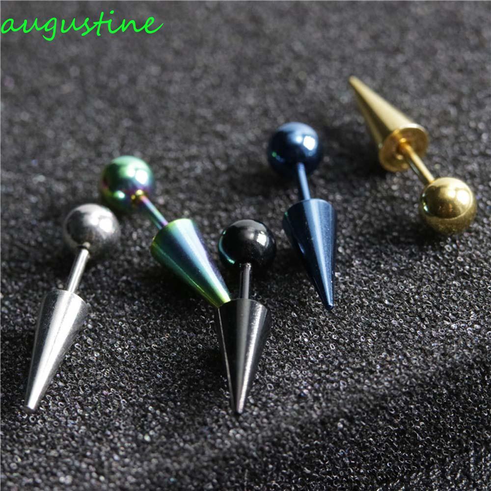 AUGUSTINE Ear Stud 2 ชิ้นลูกบอลกลมผู้หญิงเครื่องประดับแฟชั่นโกธิค