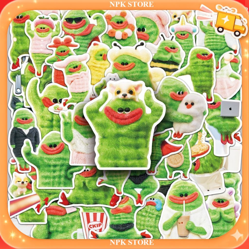 🔥🇹🇭พร้อมส่ง🇹🇭🔥 50แบบ Sticker การ์ตูน มะระขี้นก ท่าทาง Ms. Bitter Gourd Melon Cartoon Gesture Charact