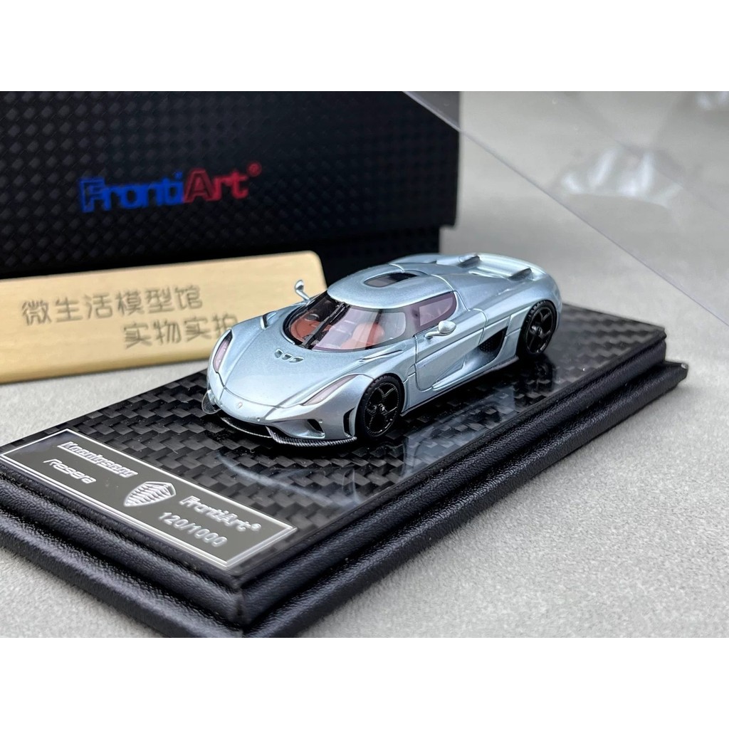 [ใหม่ในเดือนพฤษภาคม] สต็อกพร้อม Frontiart 1: 64 Koenigsegg Regera Supercar โมเดลรถเรซิ่น