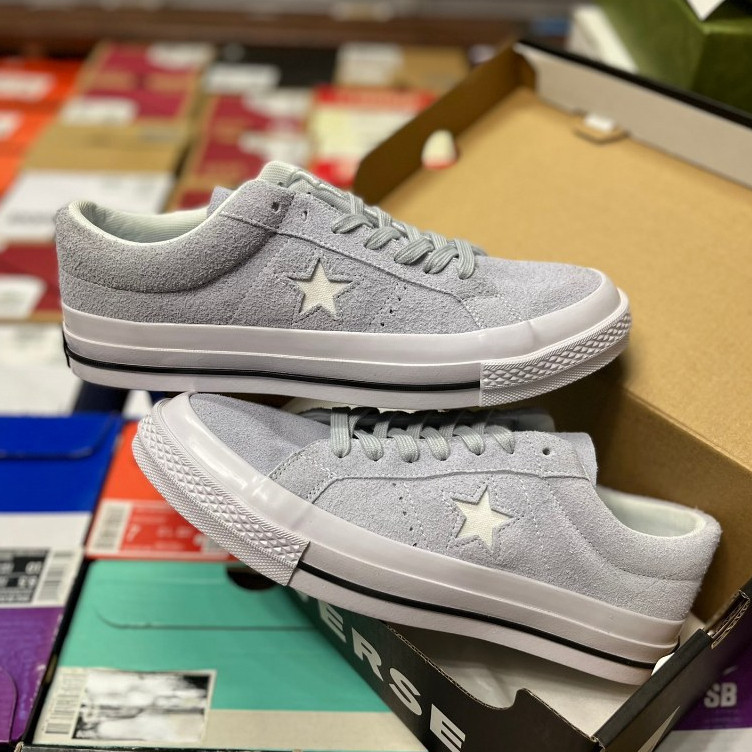 Converse One Star One Star Suede Haze Grey รองเท้าผ้าใบลําลองทรงเตี้ย