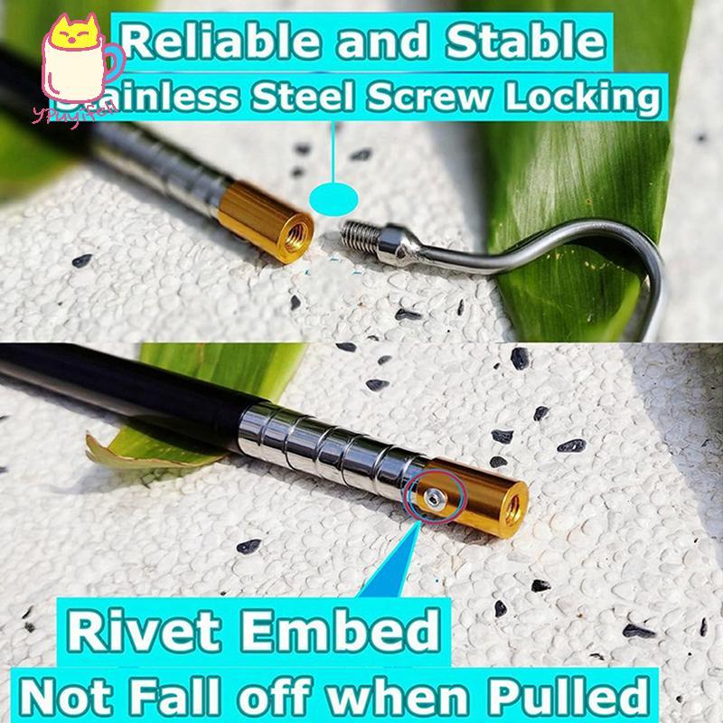 [YPU] Scalandescent Snake Hook Turtle Reptile Catcher Sti Pole,Snake Handling Tool Kit For Rattle Ty
