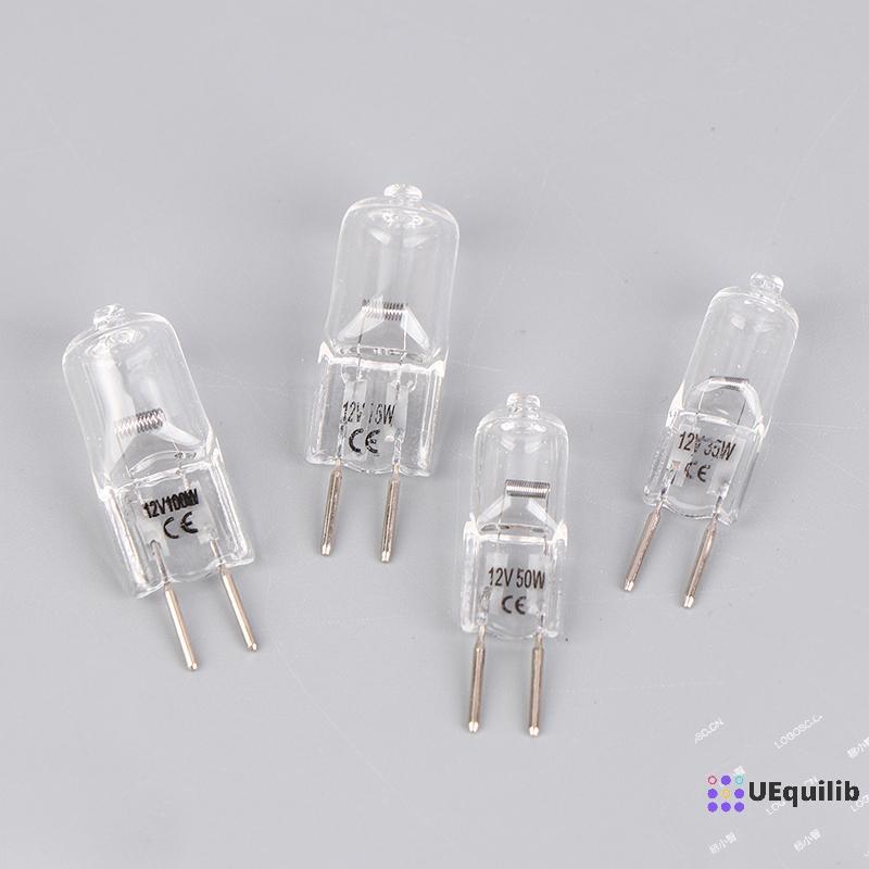 Uequilib 1 PC G6.35 12V 20W 35W 50W 70W 100W หลอดไฟทํางานหลอดไฟ G6.35 Aroma โคมไฟ G6.35 กล้องจุลทรรศ
