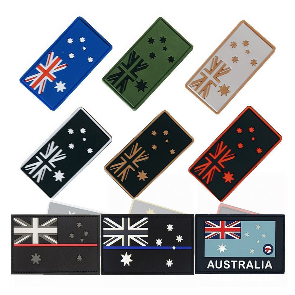 Dayang Australia Kangaroo PVC Epoxy Velcro Stamp Blue Rice Character Star Flag Outdoor Backpack Stic
