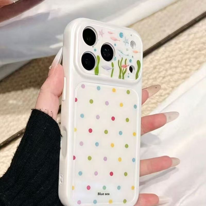 เคสโทรศัพท์หน้าต่างขนาดใหญ่เหมาะสําหรับ iPhone 11 12 13 รูปที่ 3