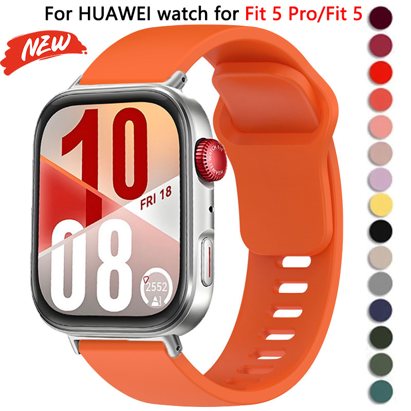 สายซิลิโคนสําหรับ Huawei Watch Fit 5 Pro/Fit 5/Fit 4 Pro/Fit 4/3 breathable ปรับ sport watchband