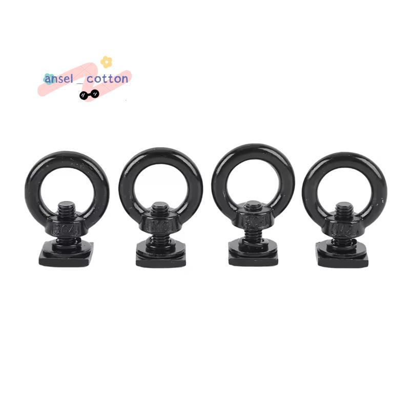 4 ชิ้น T Bolt Eye Nut Kit สแตนเลส T Track Mount Tie Down สําหรับถือตาข่ายสินค้า