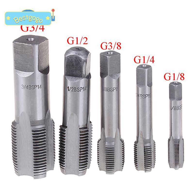 [Bestgogo-t] G1/8 1/4 3/8 1/2 3/4 HSS Taper ท่อแตะ BSP เครื่องมือตัดด้ายสกรูโลหะ