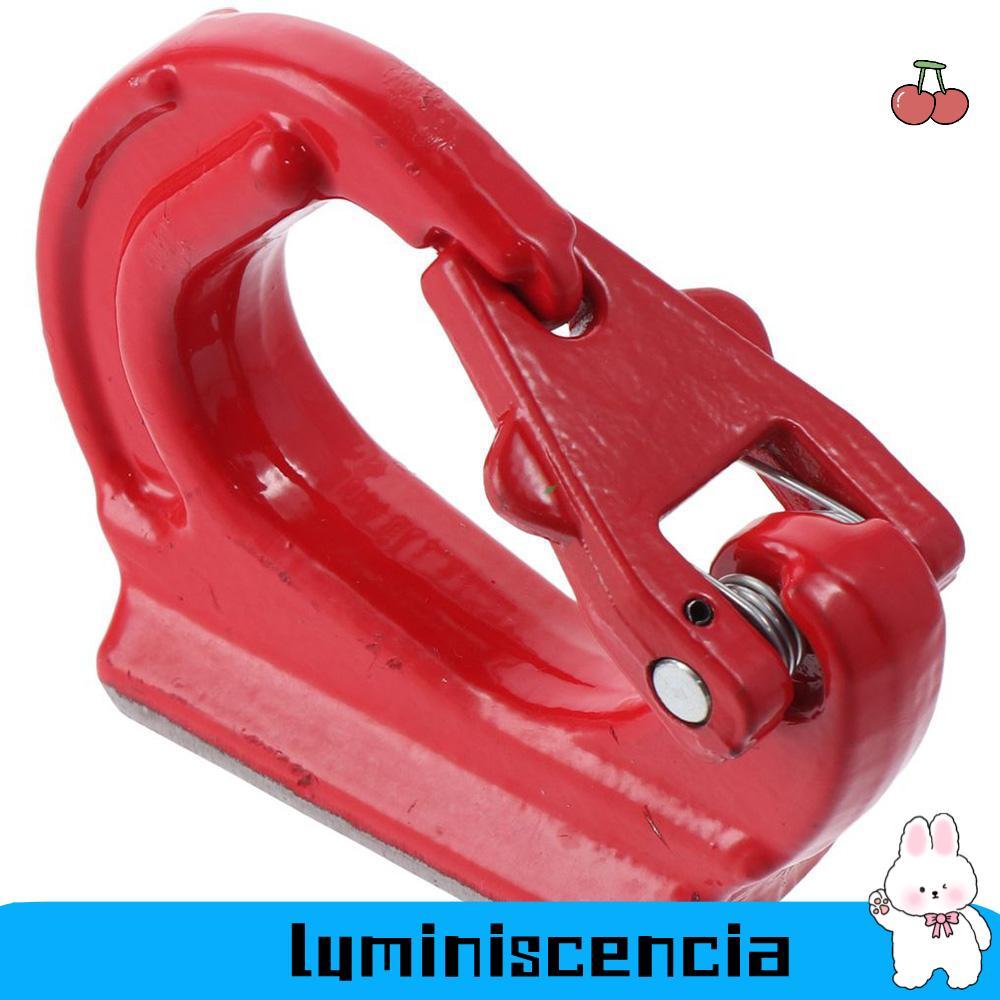 LUMINESCIA Heavy Duty Lifting Hook, 2T โลหะผสมเหล็ก G80 Weld-on Anchor Hook, สีแดงความจุ 4400lbs พร้