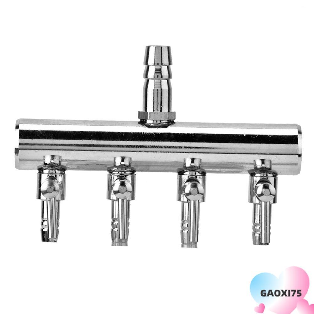 GAOXI75 Air Flow Valve, 4 Way 2 Way Aquarium Air Valve, Splitter Control T รูปสแตนเลส Multi Port Gan