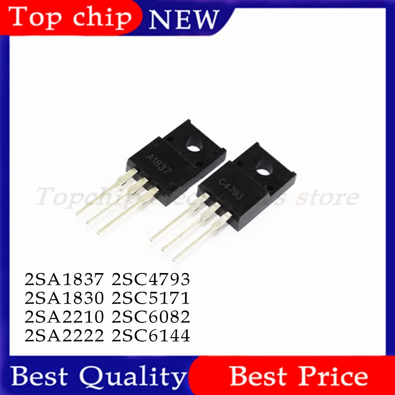 5pcs 2SA22 2SC6144 TO-220F 2SA1837 2SC4793 2SA2210 2SC6082 2SA1930 2SC5171 TO220F A1930 C5171 A22 C6
