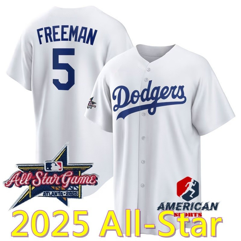 2025 Los Angeles Dodgers Freddy Friman White All-Star Baseball Jersey