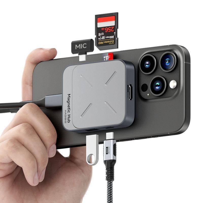 [Haibeisi] Magnetic Docking Station typec Expansion Adapter hub เหมาะสําหรับคอมพิวเตอร์ Apple iPhone