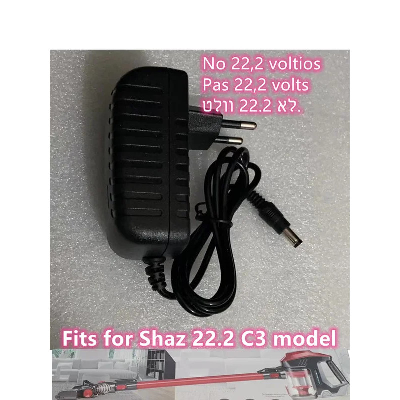 27V EU Plug Adapter Charger สําหรับ SILVERCREST SHAZ 22.2 C3 เครื่องดูดฝุ่นมือถืออุปกรณ์เสริม