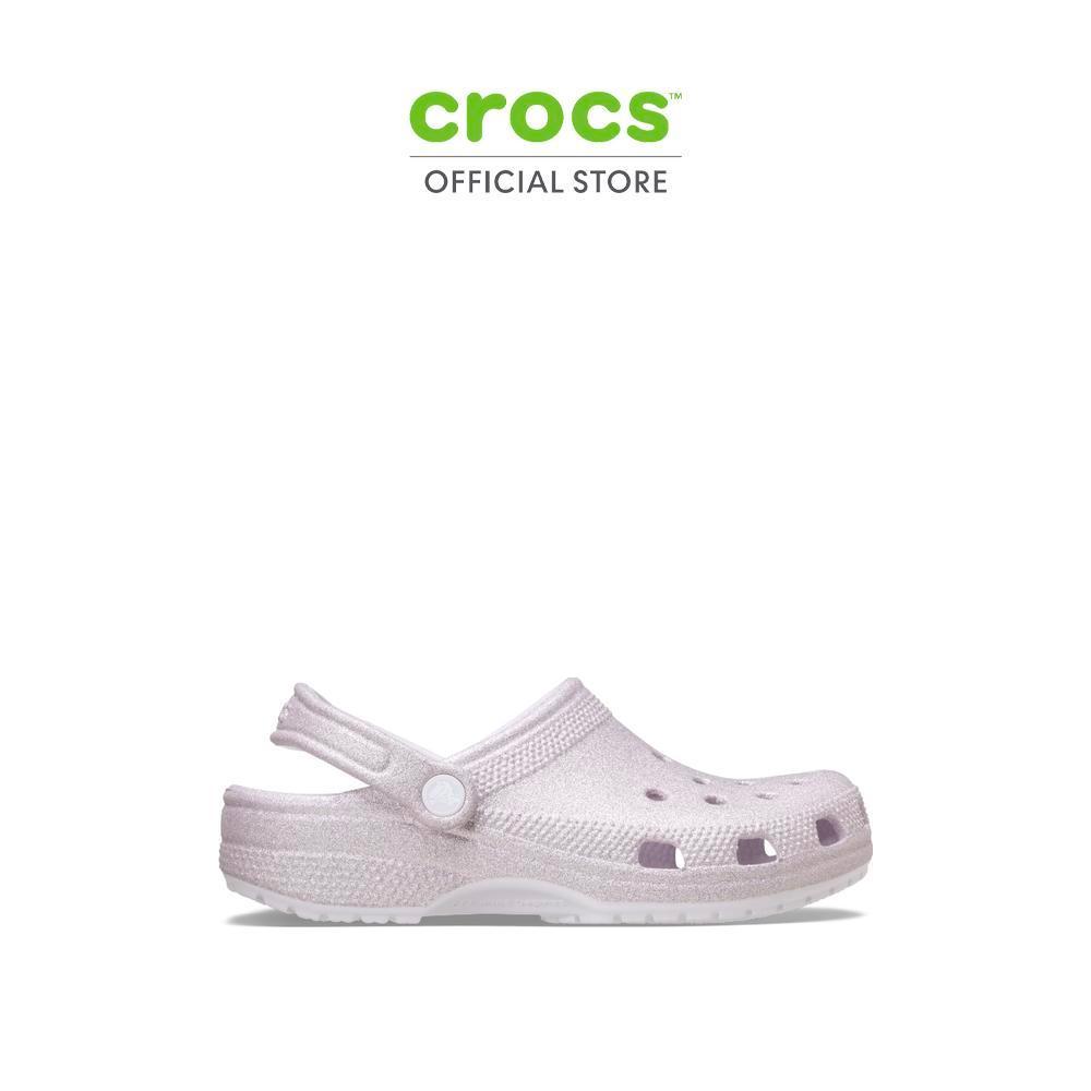 CROCS รองเท้าลำลองผู้ใหญ่ CLASSIC GLITTER CLOG รุ่น 205942-5DK - GRAPE ICE