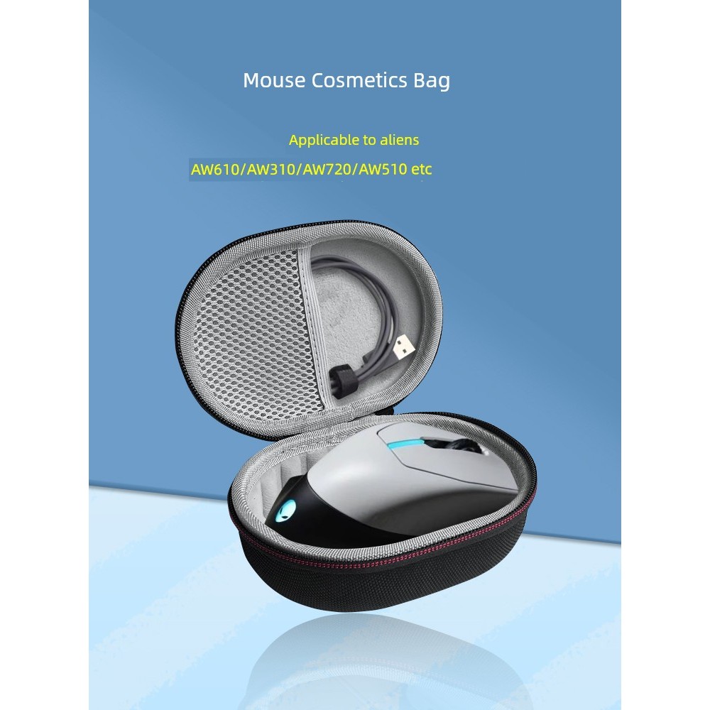 EWOOGO เหมาะสําหรับ Alienware Alien Viper 2 กล่องเก็บเมาส์แบบพกพากันกระแทกถุงป้องกันการบีบอัด AW610M