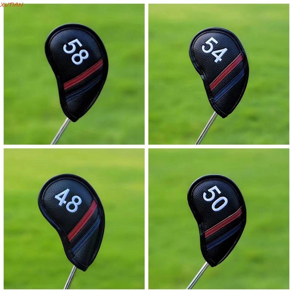 XUITIAN Golf Wedge Cover, PU หนัง 56 58 60 องศา Sand Wedge Headcover, Universal Angle Club กันน้ํา B
