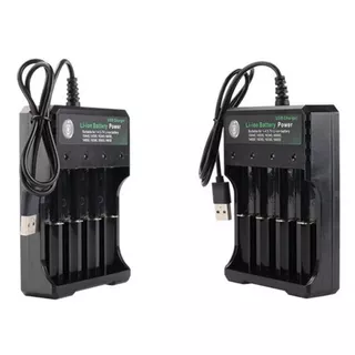 เครื่องชาร์จแบตเตอรี่18650สีดำ1 2 4ช่อง AC 110V 220V คู่สำหรับชาร์จ18650 3.7V แบตเตอรี่ลิเธียมชาร์จได้4พอร์ต