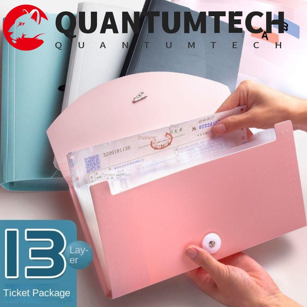 QUANTUMTECH ขยายแฟ้มกระเป๋าการ์ดใบเสร็จ Bill Storage ธุรกิจ Tax Item คูปองอุปกรณ์สํานักงาน