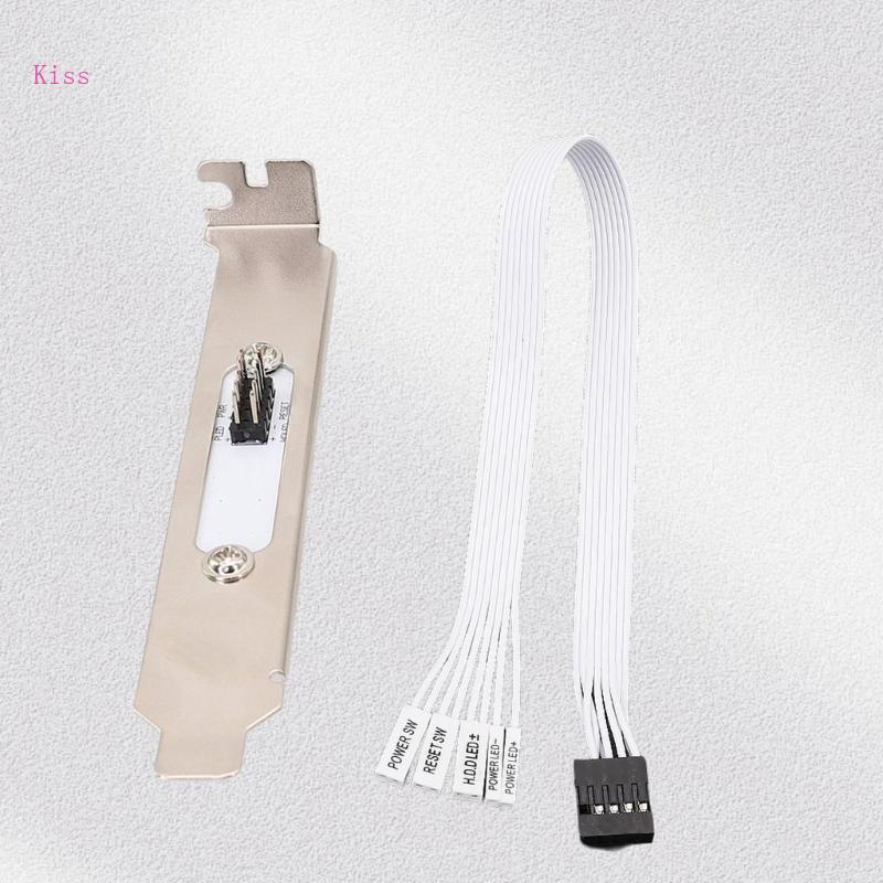 Kiss ความสูงเต็มรูปแบบ PCIE Slot Cover พร้อมขั้วต่อ LED Power HDD สําหรับเคส MATX