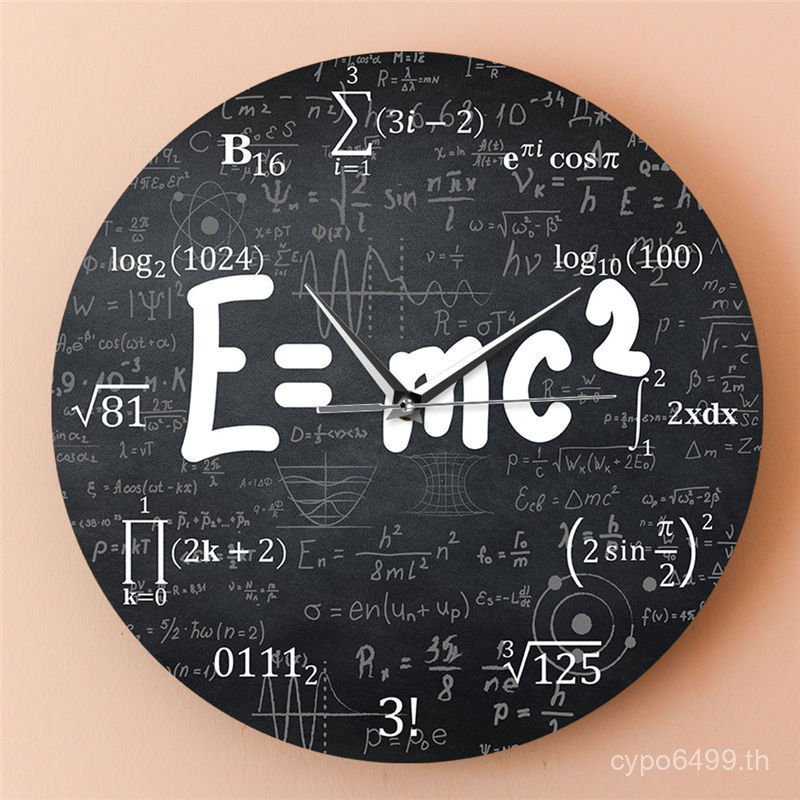 นาฬิกาสูตรนาฬิกา Relativity Theory คุณภาพนักวิทยาศาสตร์ e Cross-Border mc2 Wall Clock Wall Engineer 