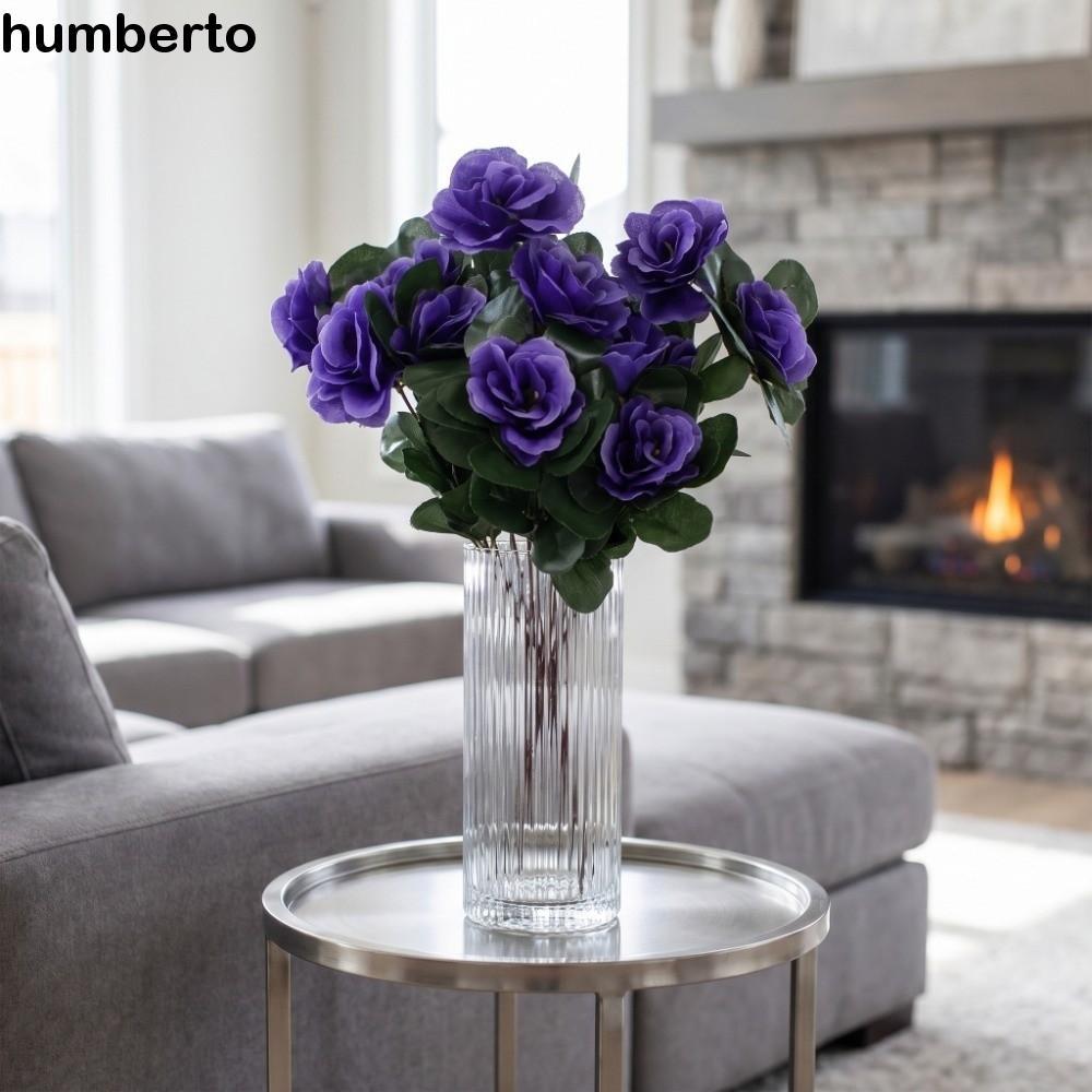 HUMBERTO จําลอง Azalea ดอกไม้, พืชจําลองสัมผัสจริงประดิษฐ์ Azalea ดอกไม้สาขา, Handmade ดอกไม้หัตถกรร