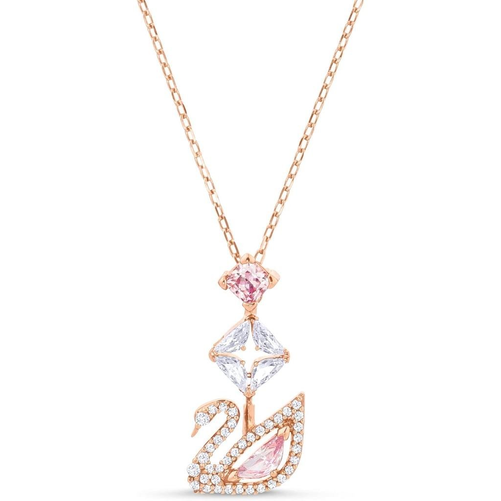 คอลเลกชันเครื่องประดับ Swarovski Dazzling Swan คริสตัลสีฟ้า คริสตัลสีชมพู คริสตัลใส