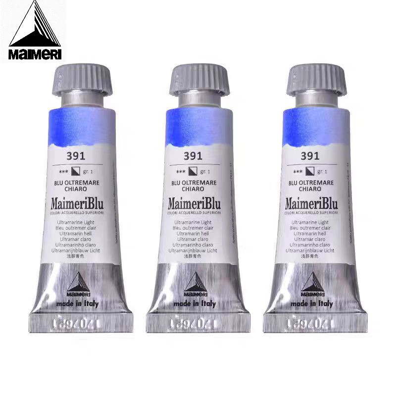 อิตาลี-Maimeri-Maimura-สีน้ําศิลปิน Master Hummingbird สีน้ําสีโปร่งใสเดี่ยว 12ml Full Series 90 สีตัวเลือก