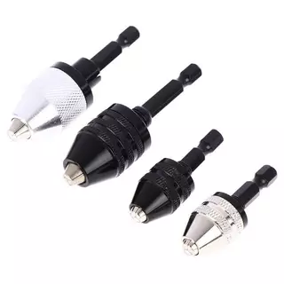 [Snowth] 1/4 Hex Shank Keyless Drill Chu Qui Change Adapter Converter เจาะอะแดปเตอร์ [zkm]