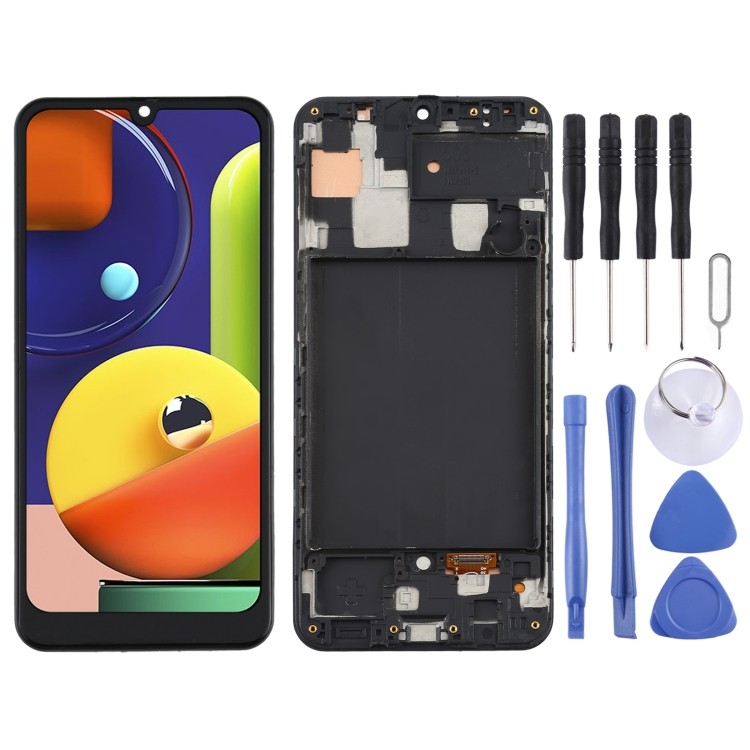 พร้อมส่ง หน้าจอ TFT LCD สําหรับ Samsung Galaxy A50s Digitizer Full Assembly พร้อมกรอบ