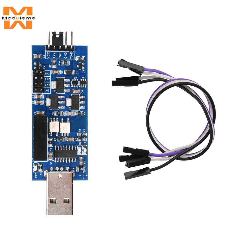 CH340 Photoelectric Isolation Serial Port Module USB to TTL Serial Port Module 5V 3.3V 2.5V 1.8V อิน