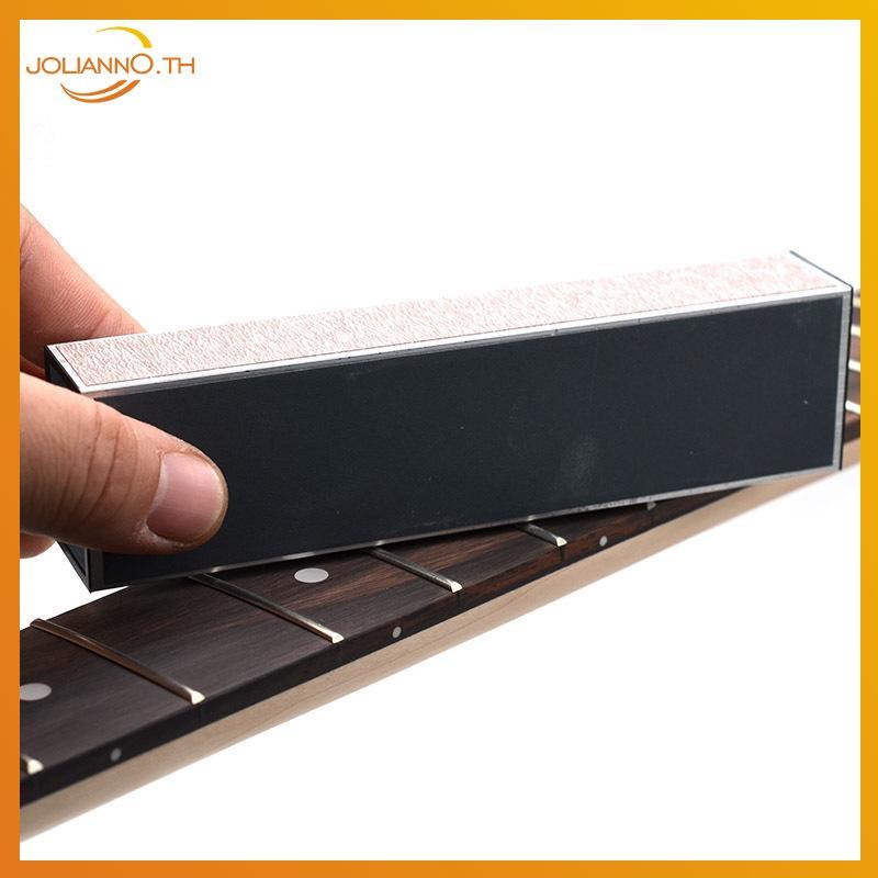 Joliann0 Guitar Fret Leveling Beam พร้อมกระดาษทรายแบบมีกาวในตัว, เครื่องมือซ่อมแซม Luthier th