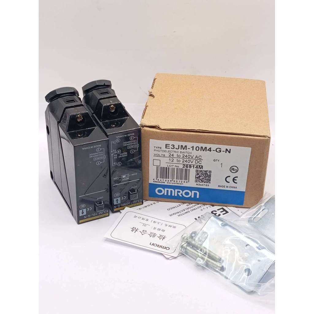 ทนทาน new E3JM-10M4-G-N   ระยะการจับ10เมตร ใช้ไฟ12-240VDC 24-240VAC พร้อมส่งในไทย