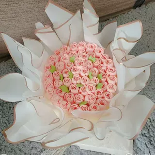 กระดาษห่อดอกไม้ ขอบทอง สีโปร่งแสง 58×58 ซม. (20 แผ่น) กันน้ำ หรู พรีเมียม สำหรับห่อช่อ/DIY