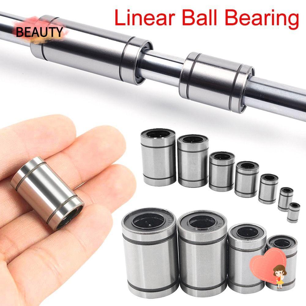 BEAUTY Bushing Steel ทนทานสําหรับเครื่องพิมพ์ Rods Shaft LM8UU LM10UU LM12UU LM16UU