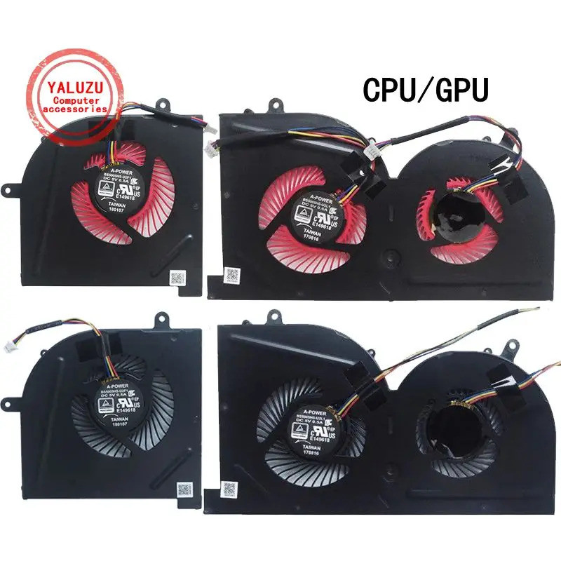 แล็ปท็อปใหม่ CPU GPU พัดลมระบายความร้อนสําหรับ MSI GS63VR GS63 GS73 GS73VR GS62 MS-16K2 MS-16K3 MS-1