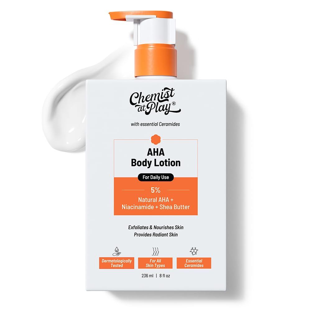 Chemist at Play AHA Body Lotion with 5% Natural AHA, Niacinamide, Shea Butter | สําหรับผลัดเซลล์ผิวท