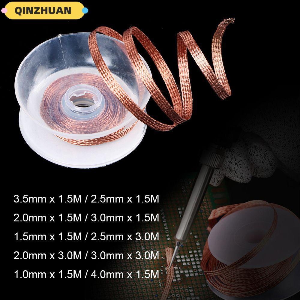 QINZHUAN Desoldering Braid Tape เครื่องมือทําความสะอาดลบ Soldering Wick