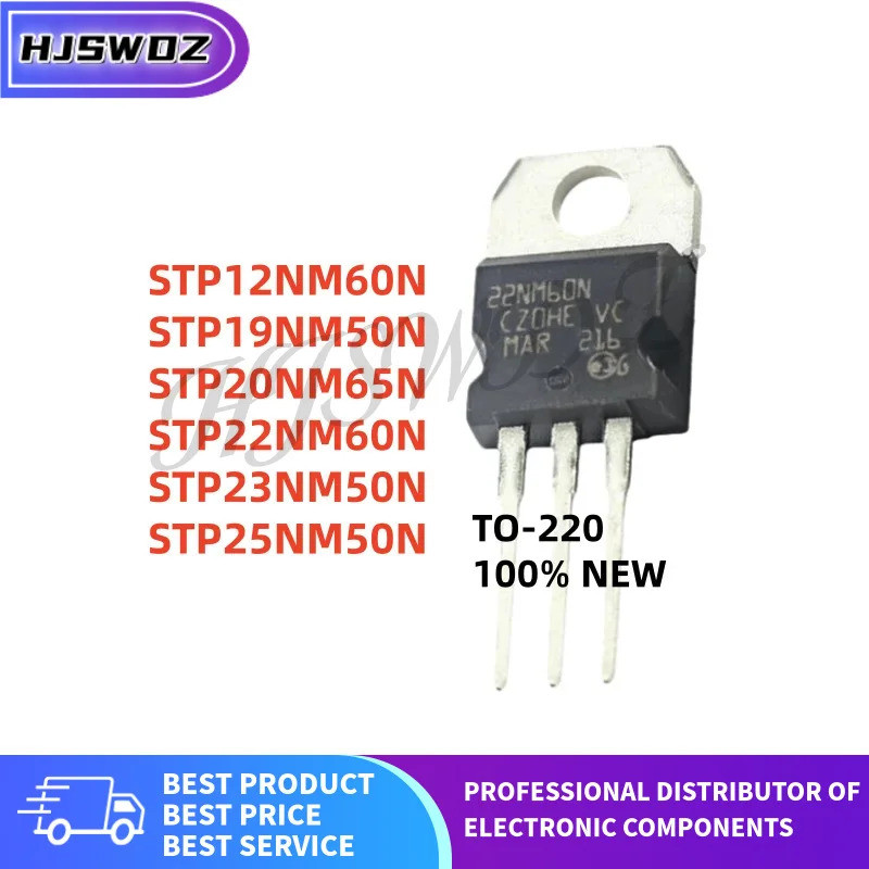 10 ชิ้น/ STP12NM60N STP19NM50N STP20NM65N STP22NM60N STP23NM50N STP25NM50N P12NM60N P19NM50N P20NM65