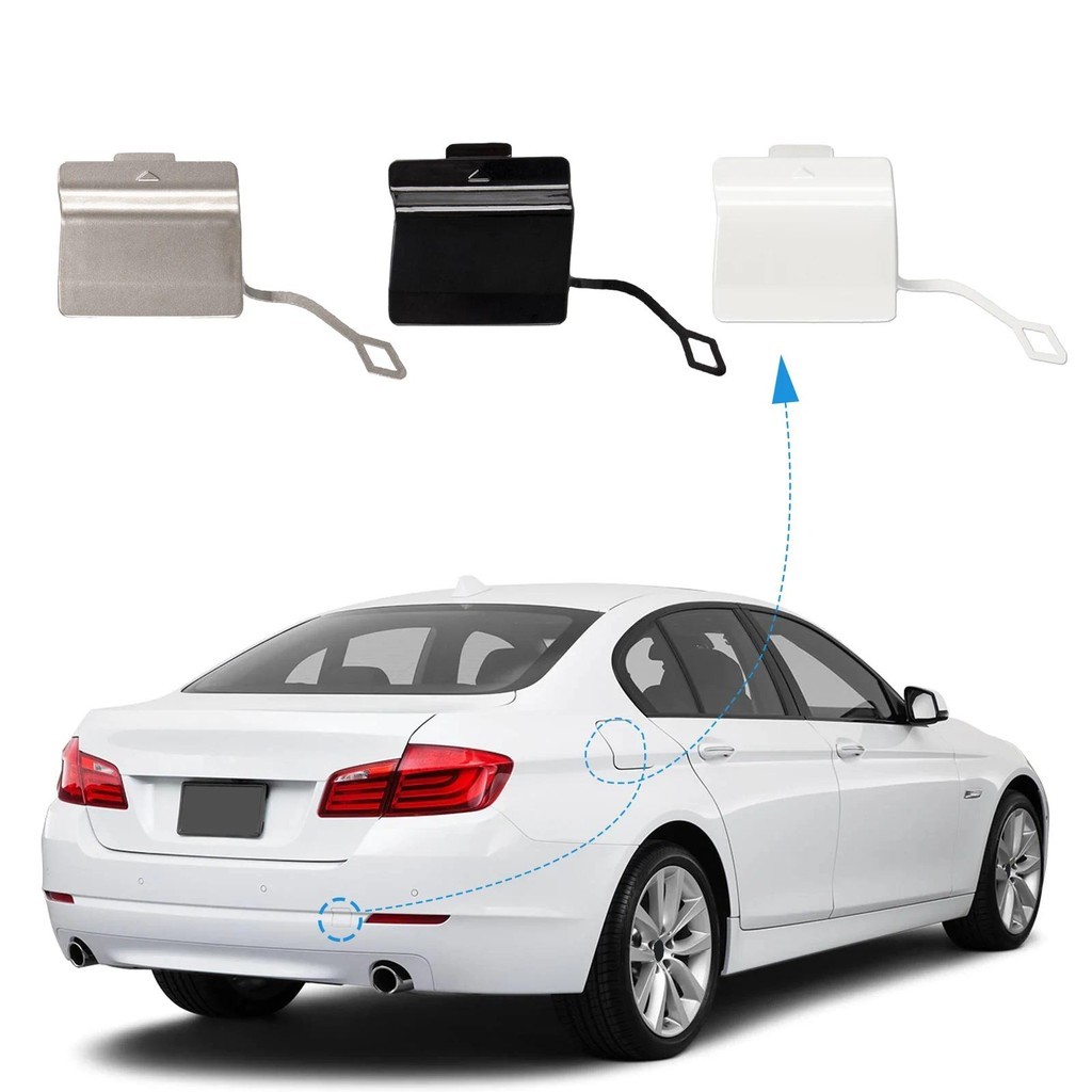 รถด้านหลังกันชน Tow Hook ฝาครอบอุปกรณ์เสริมสีดําสําหรับ BMW X3 M Series G01 M Sport 2018-2024 51128064834 51125A45EE2