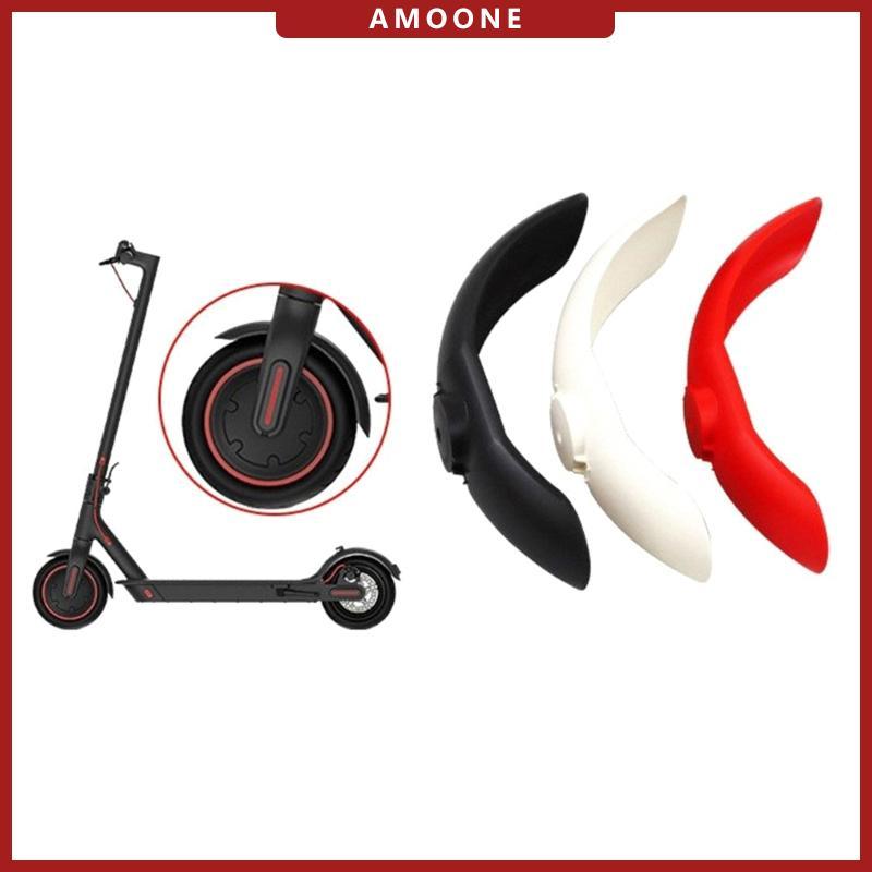 AMOONE บังโคลนหน้าและป้องกันสาดน้ำแบบพลาสติกสีดำสำหรับรถสกู๊ตเตอร์ไฟฟ้า M365