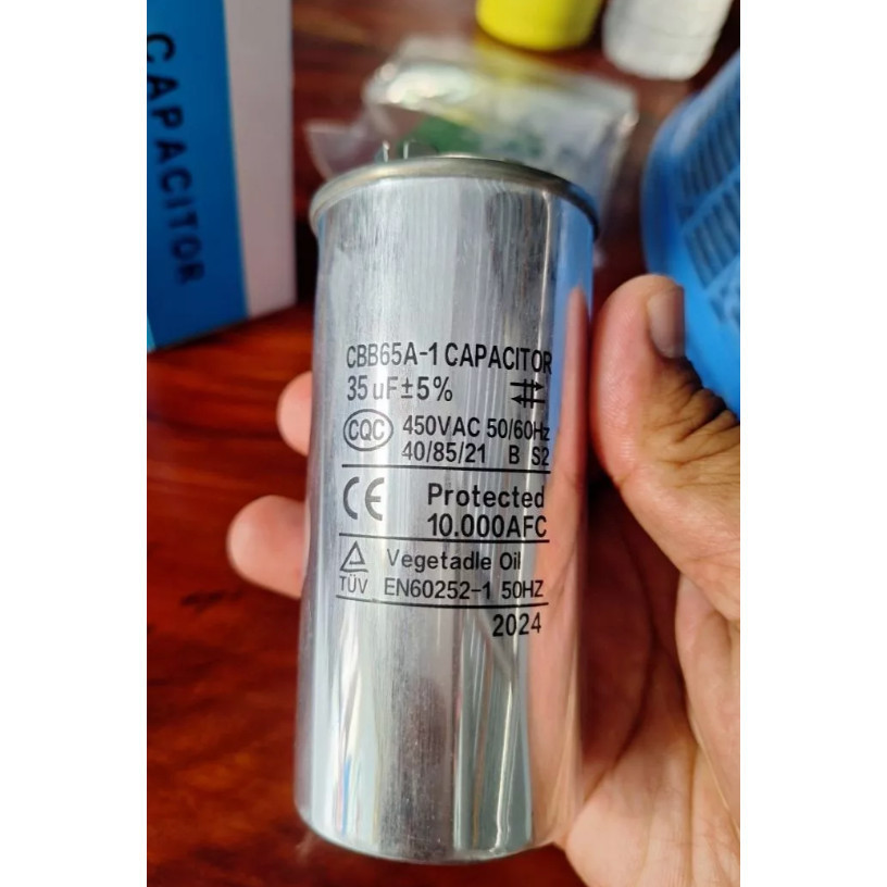 【BRT】คาปาซิเตอร์ แอร์ 15/20/25/30/35/40/45/50/55/60/70/80 Uf แคปรัน/Capacitor HB CBB65 / 500V