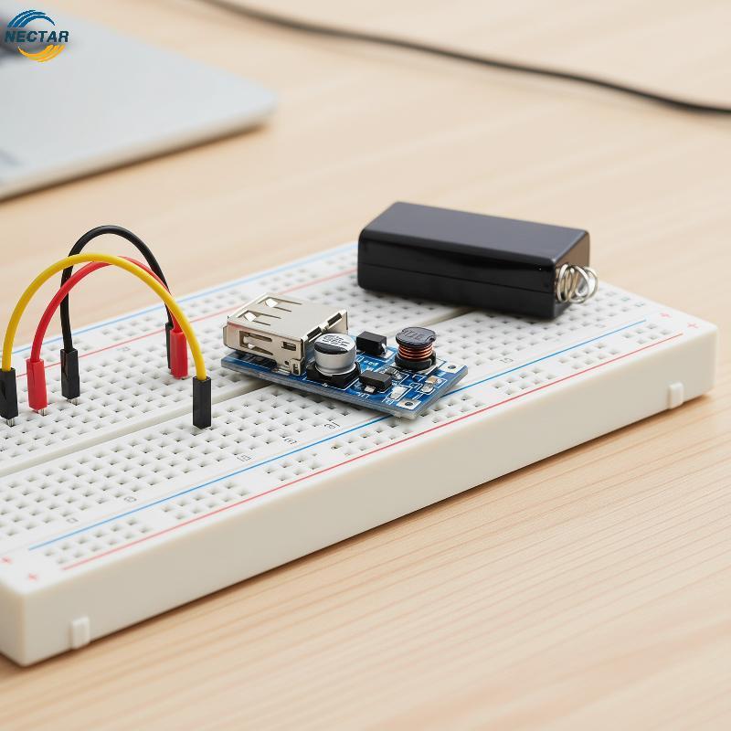 TAR DC-DC 0.9V-5V ถึง 5V Step Up Boost Converter โมดูลแหล่งจ่ายไฟขนาดเล็กสําหรับ DIY โครงการอิเล็กทร