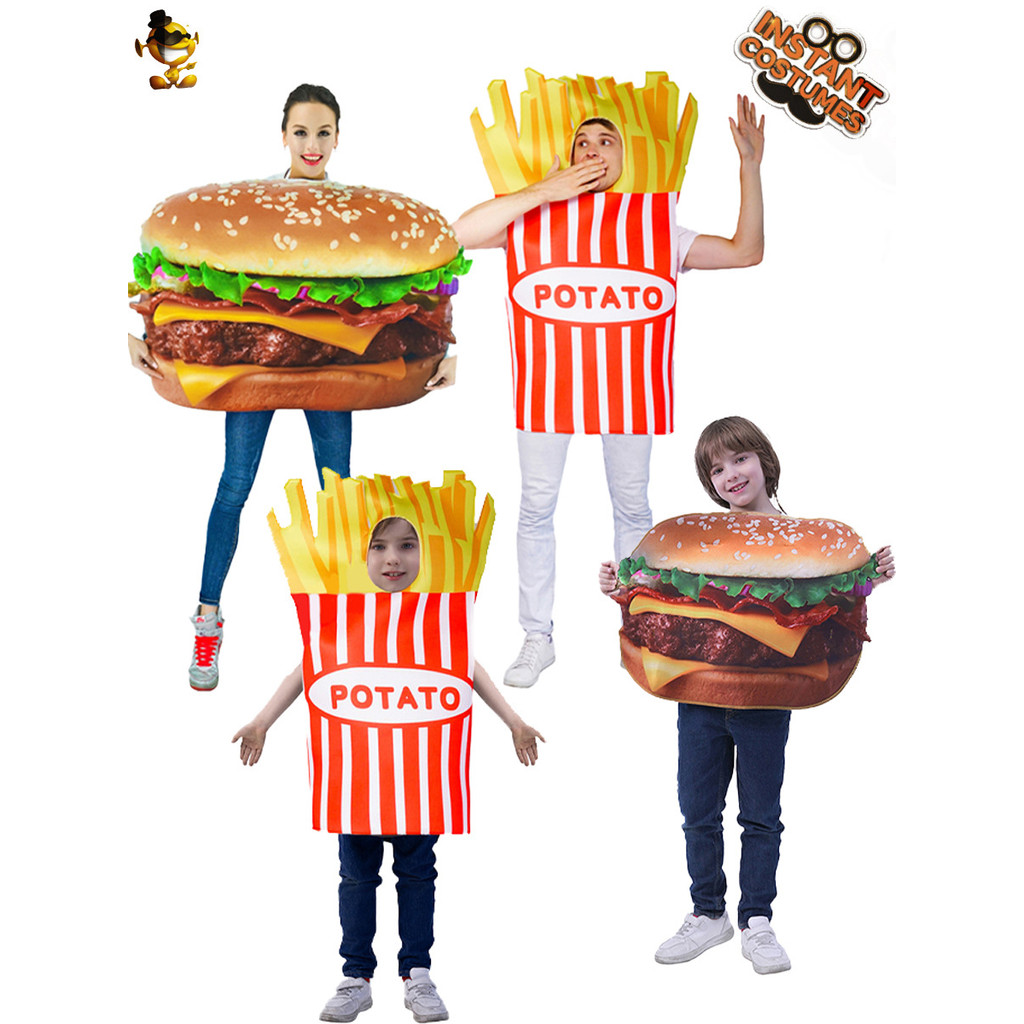 ผู้ใหญ่ French Fries Masquerade เครื่องแต่งกาย ee-28 ฮาโลวีน Props คอสเพลย์ประสิทธิภาพชุดคอสเพลย์ Fr