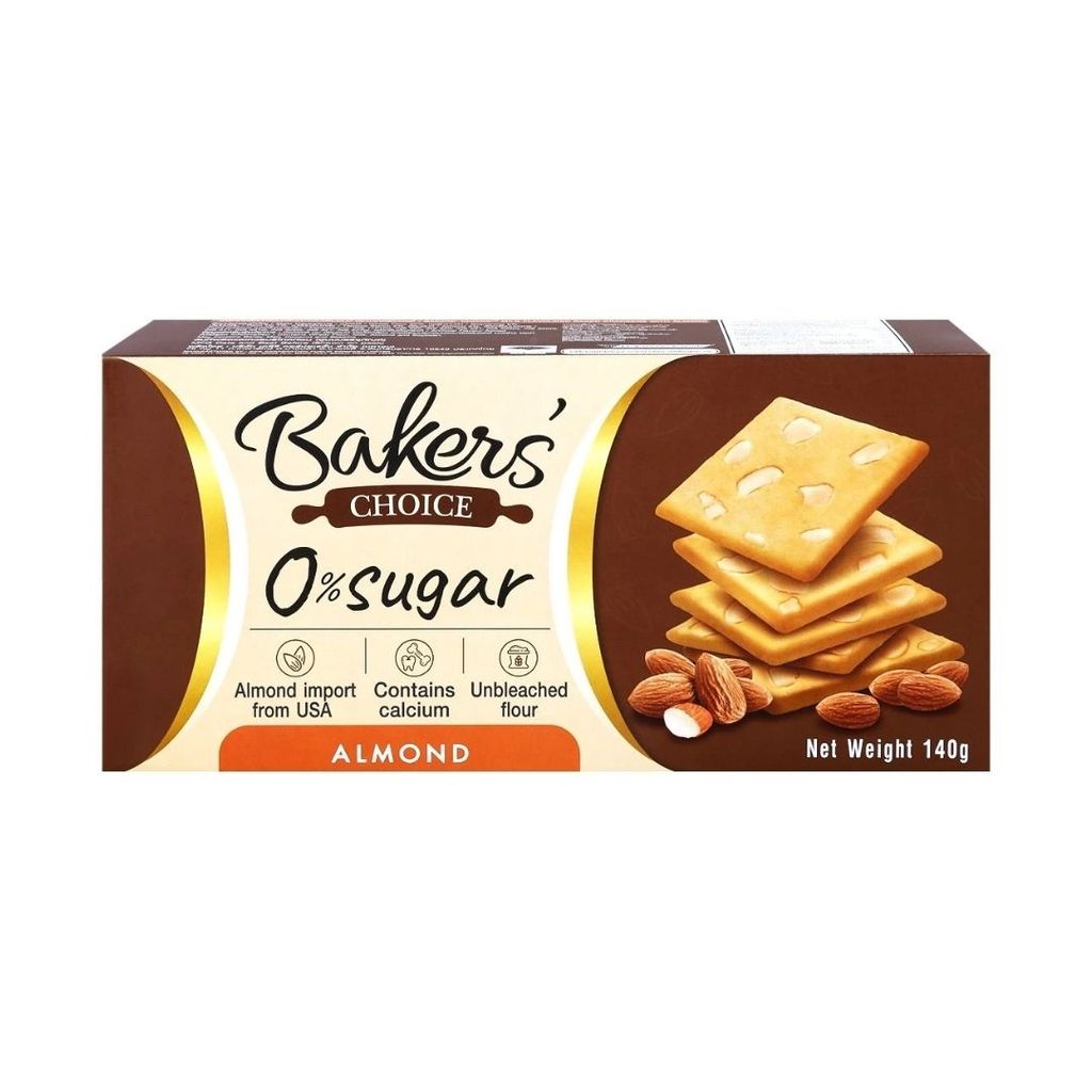 เบเกอร์สชอยส์ แครกเกอร์อัลมอนด์(Bakers Choice Almond Crackers 105g.)