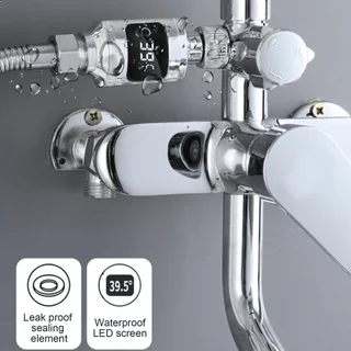 THBathroom Tub Shower Faucets Water T-hermometer ไฟฟ้าจอแสดงผล LED ABS อ่างอาบน้ําเครื่องวัดอุณหภูมิน้ําสําหรับ Home Shower