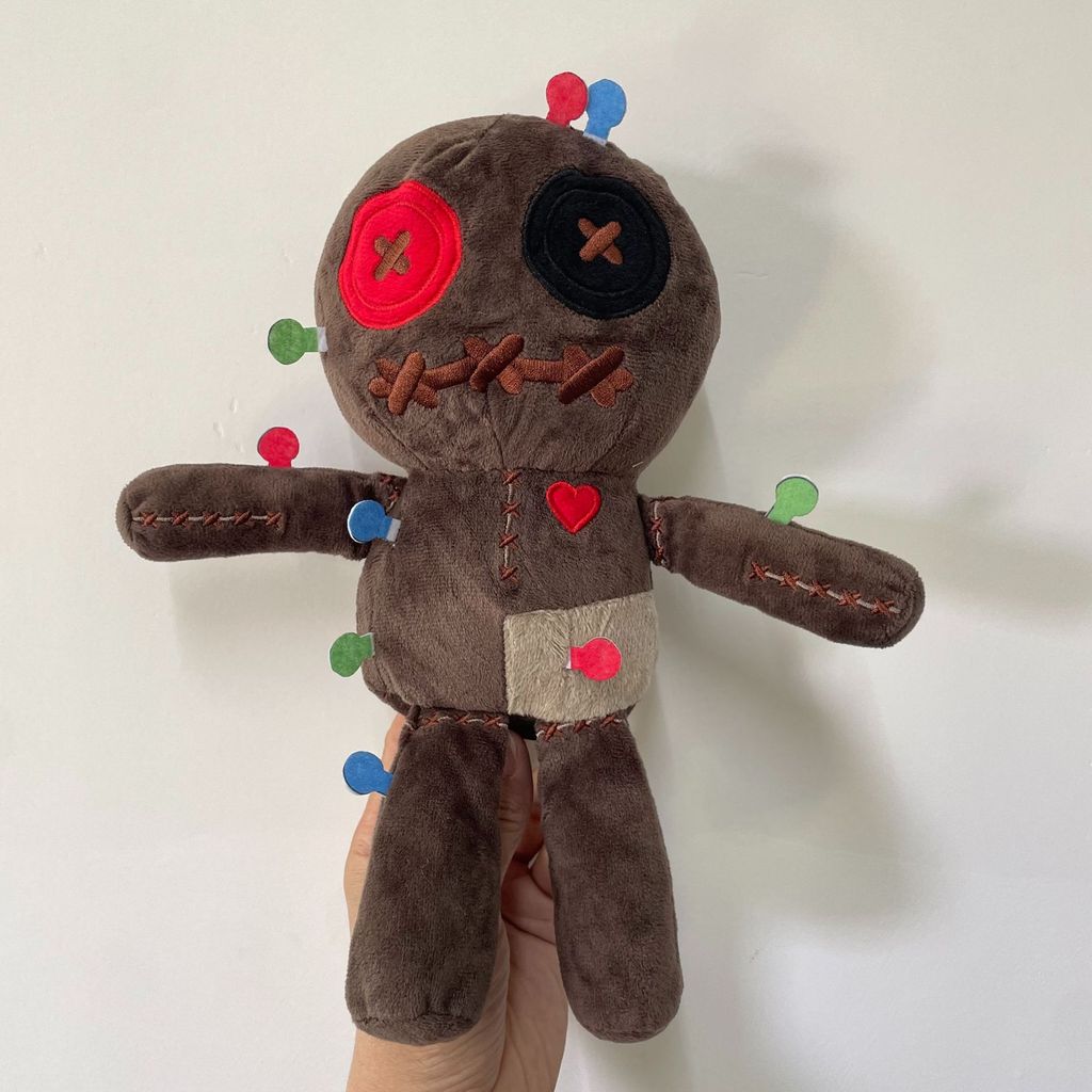 Voodoo Doll ของเล่นตุ๊กตาโกธิคตุ๊กตายัดไส้สําหรับ Halloween & Stress Relief