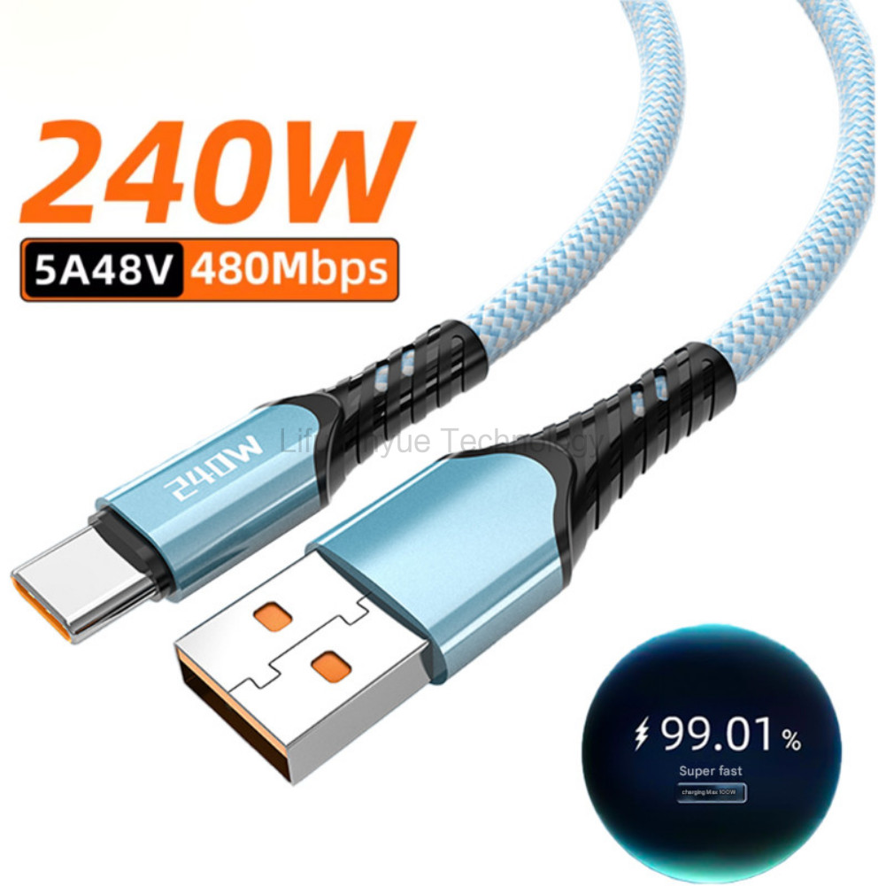 1M/2M 240W 5A usb c สายชาร์จเร็วสําหรับ Samsung S24 S25Ultra S26Ultra S25FE Xiaomi 14T 14TPro 15T 15