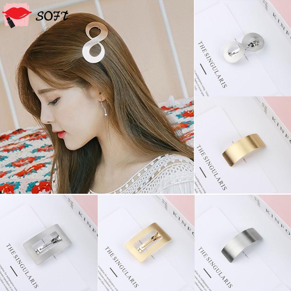 SOFTNESS Horsetail Clip เครื่องประดับผมผู้หญิงโลหะ Hairgrips