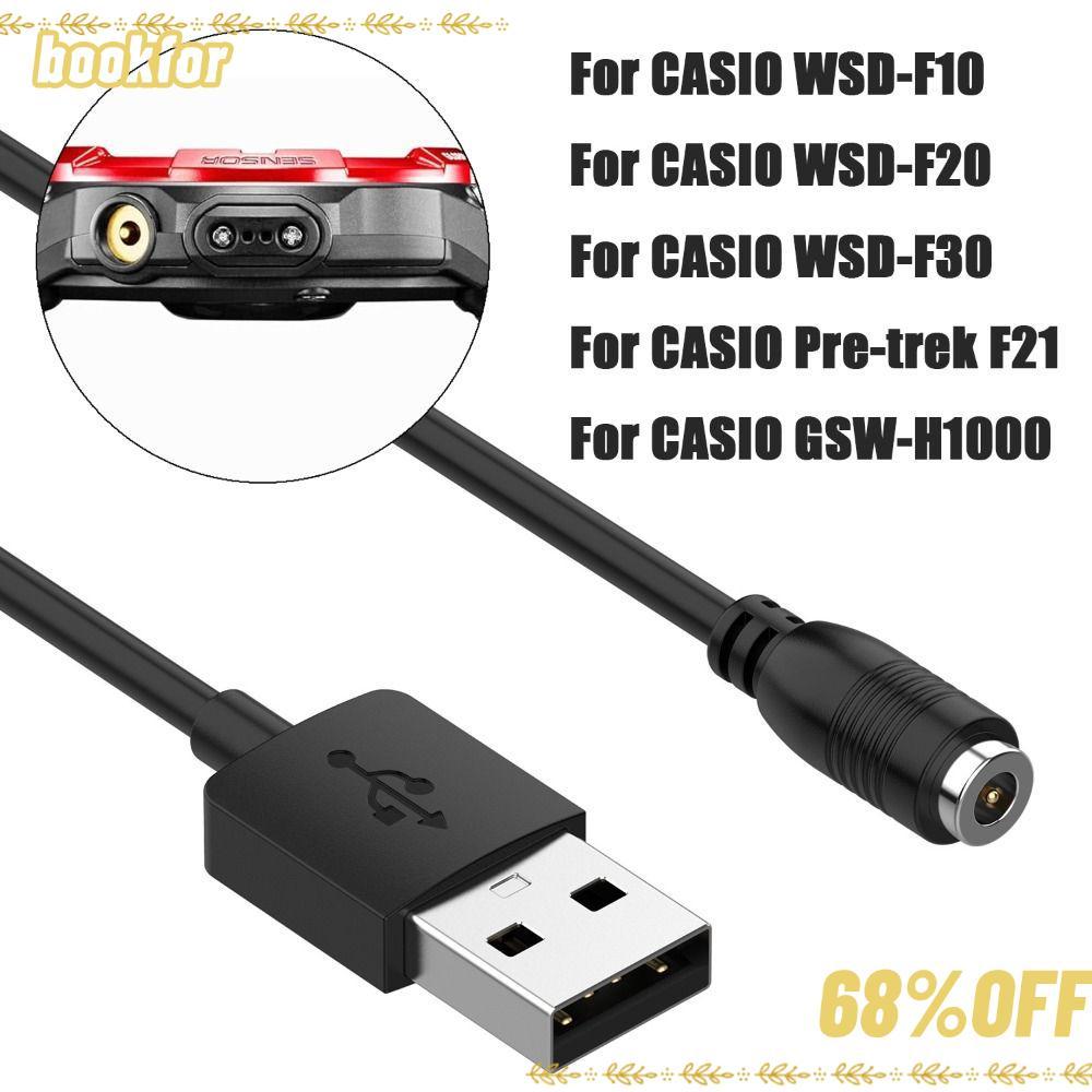 BOOKFOR สายชาร์จ USB, ที่ชาร์จนาฬิกาแฟชั่นสากล, เปลี่ยนแท่นชาร์จแบบพกพาสําหรับ WSD-F10 F20 F30 F21 G
