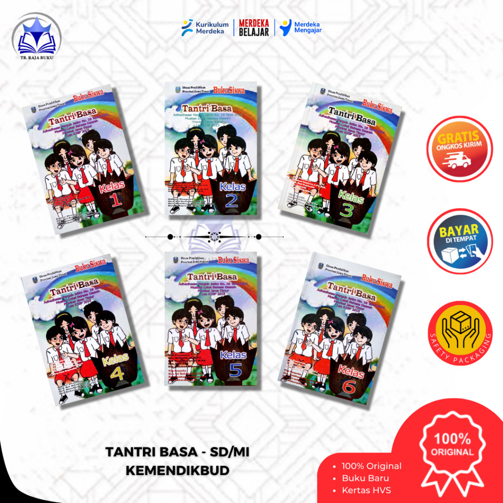 หนังสือนักเรียน TANTRI เกรด BASA 1, 2, 3, 4, 5, 6 SD/MI Curriculum K13 - บริการการศึกษาจังหวัด East 